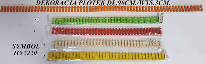 DEKORACJA PŁOTEK HY2220 MIX KOLOR