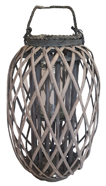 LAMPION RATTAN HT2791G SZARY