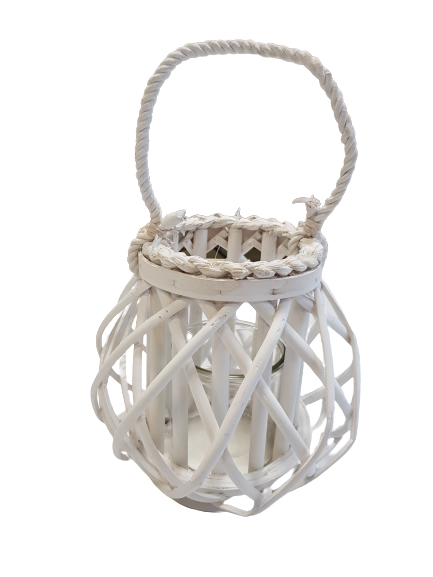 LAMPION RATTAN HT2759W BIAŁY