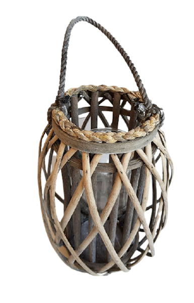 LAMPION RATTAN HT2793G SZARY