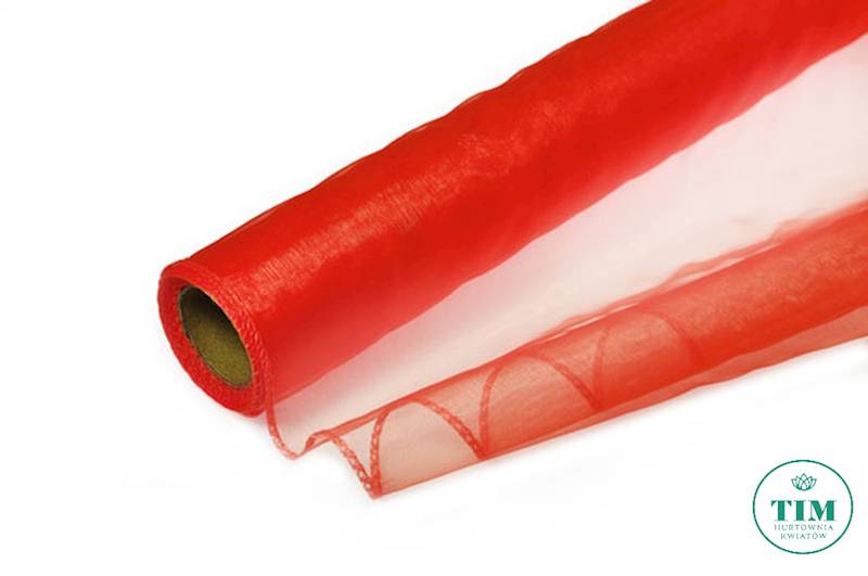 ORGANZA 40CM 5040 CZERWONY