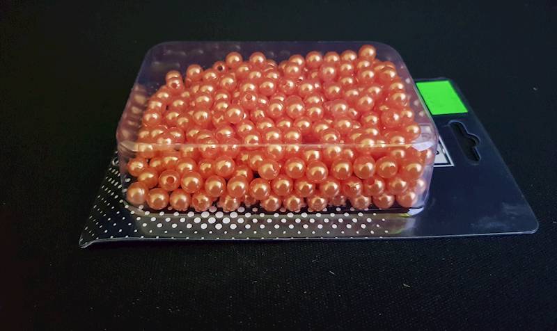 KORALE 8MM HY14477 POMARAŃCZOWY