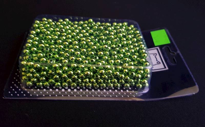 KORALE 5MM HY14486 ZIELONY METALIK