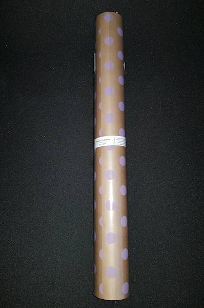 PAPIER KARBOWANY GROSZKI FIOLETOWE