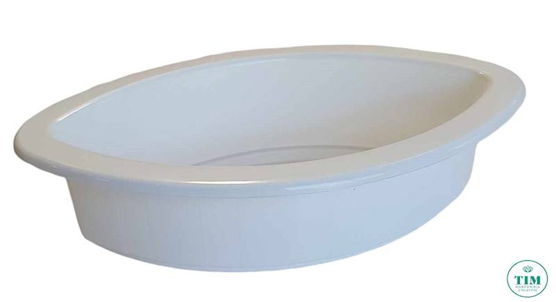 DONICZKA PLASTIKOWA ELIPSA 33X15 BIAŁY
