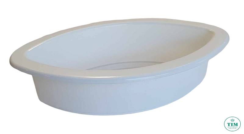 DONICZKA PLASTIKOWA ELIPSA 26X15 BIAŁY