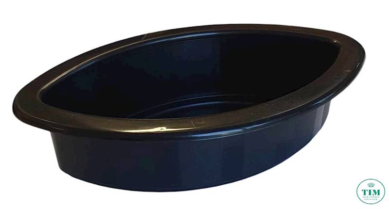 DONICZKA PLASTIKOWA ELIPSA 33X15 CZARNY