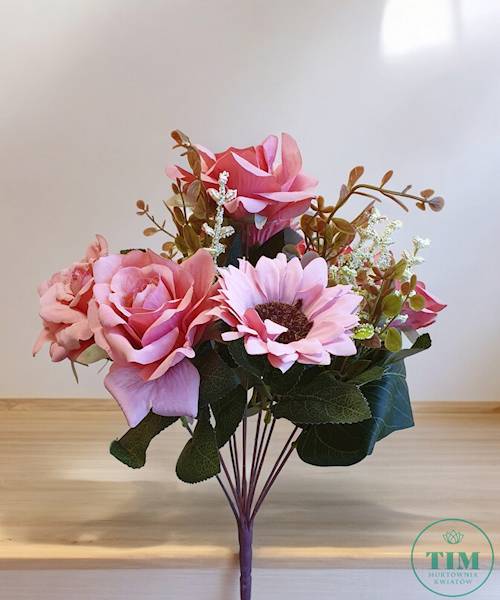 RÓŻA GERBERA BUKIET DL040235 MIX KOLOR