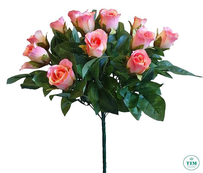 RÓŻA W PĄKU Z ROSĄ BUKIET U329M2 MIX KOLOR