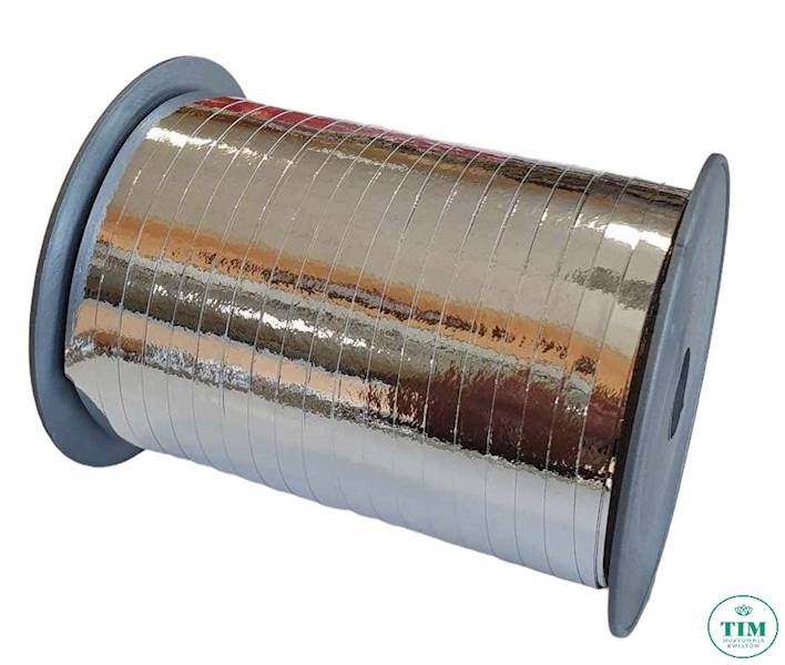 WSTĄŻKA NA SZPULI 2 METAL 5MMX250Y SREBRNY 