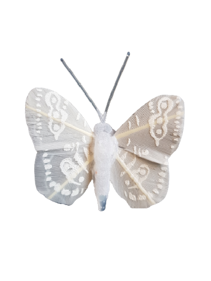 MOTYL OZDOBNY X24 2886871 BIAŁY