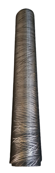 ORGANZA WZÓR METALLIC 39CM X 9Y LODOWY SREBRNY