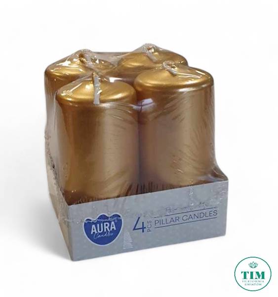 ŚWIECA WOTYWNA X4 SW4080213 ZŁOTY METALIK