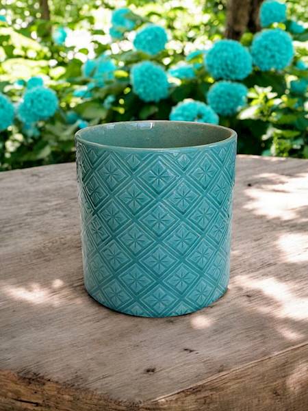 CYLINDER CERAMICZNY 0710323 TURKUSOWY