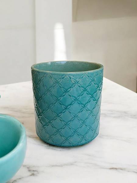 CYLINDER CERAMICZNY 0710320 TURKUSOWY 
