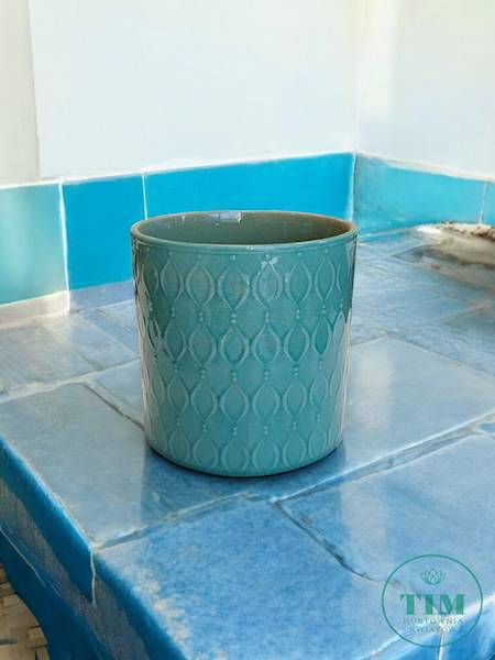 CYLINDER CERAMICZNY 0710323 TURKUSOWY 