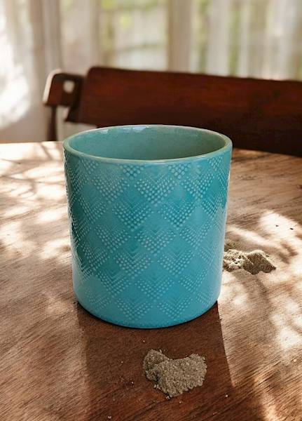 CYLINDER CERAMICZNY 0710320 TURKUSOWY 