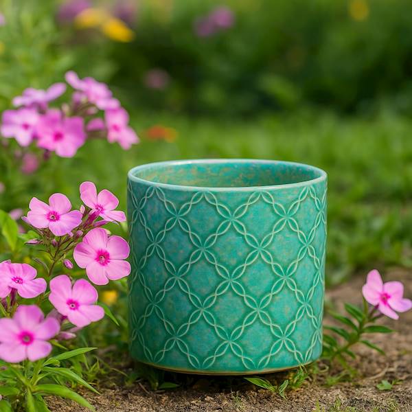 CYLINDER CERAMICZNY 0710316 TURKUSOWY 