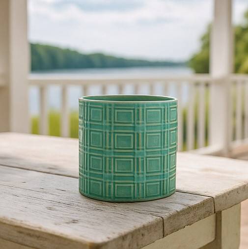 CYLINDER CERAMICZNY 0710316 TURKUSOWY 