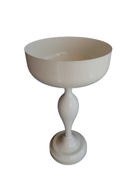 ŚWIECZNIK METAL F275 BIAŁY