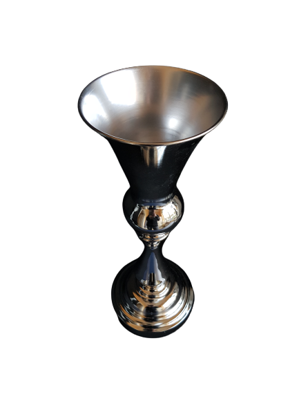 ŚWIECZNIK METAL KF3551S SREBRNY