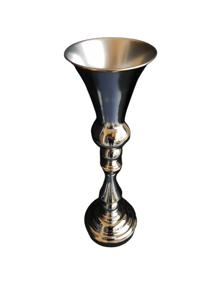 ŚWIECZNIK METAL KF3352S SREBRNY