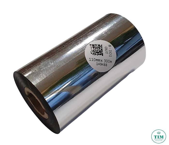 KALKA CZARNA DO DRUKAREK DO SZARF 110MM.X300MT.