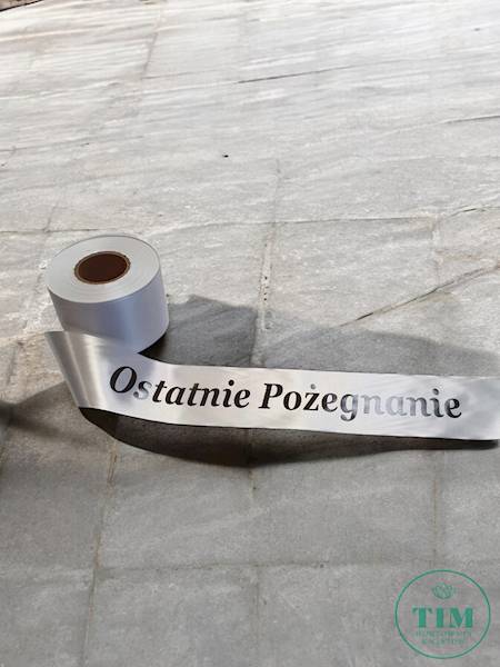 KALKA CZARNA DO DRUKAREK DO SZARF 110MM.X300MT.