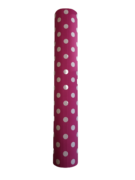 PAPIER KARBOWANY W KROPKI 50CM X 10MT
