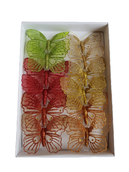 MOTYL OZDOBNY X12 280724 MIX KOLOR 