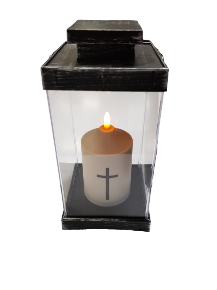 LATARENKA LED ZE ŚWIECĄ 12/21/YZE/SILVER