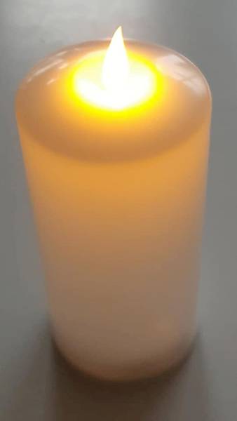 ŚWIECA LED 7/20/ WAX 7CM X 16CM