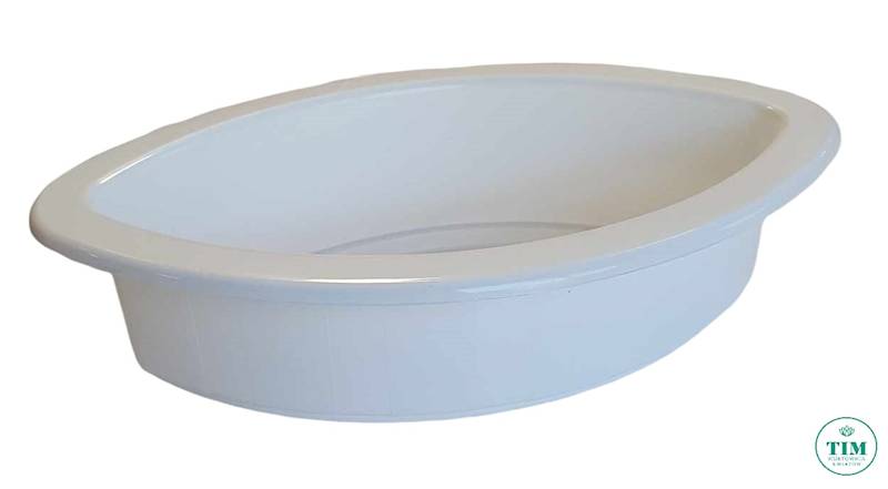 DONICZKA PLASTIKOWA ELIPSA 22X12 BIAŁY