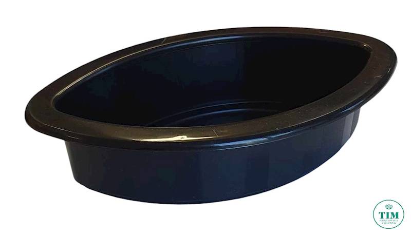 DONICZKA PLASTIKOWA ELIPSA 22X12 CZARNY