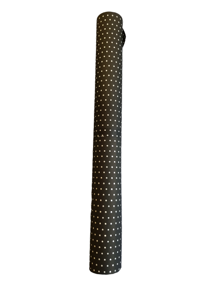 FOLIA PERŁOWA 50CMX10Y CZARNA BIAŁE GROSZKI