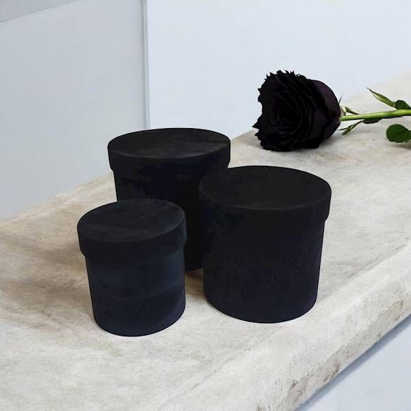 FLOWER BOX X3 W2180 WELUR CZARNY