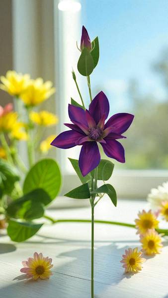 KLEMATIS PIK X12 SUN500 PURPUROWY