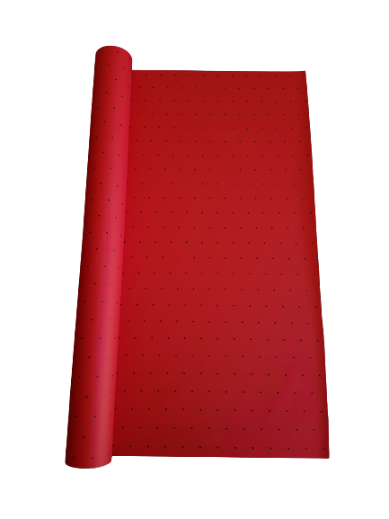 FOLIA SAT. MATOWA KROPKI MAK22 9Y CZERWONY