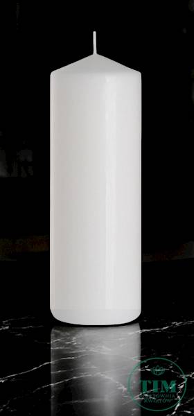 ŚWIECA WALEC W100250N18 100X300 BIAŁY