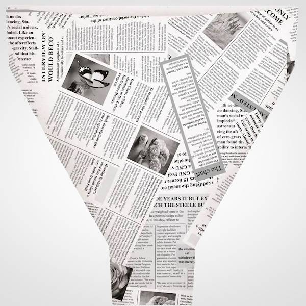 TOREBKA PAPIEROWA X50 43B0025 GAZETA 