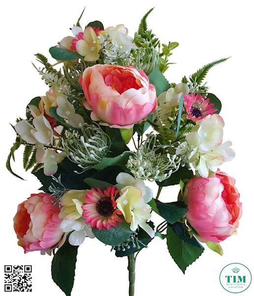 PIWONIA HORTENSJA BUKIET 50158 MIX KOLOR