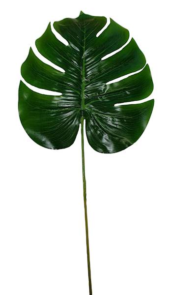 LIŚĆ MONSTERA GUMOWANY X12 KX15172 ZIELONY