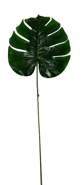 LIŚĆ MONSTERA GUMOWANY X12 KX15172 ZIELONY