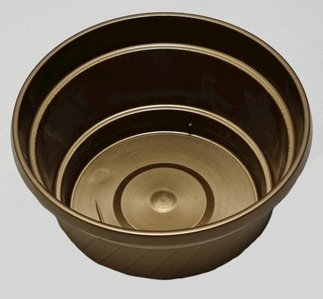 DONICZKA PLASTIKOWA OS 16CM ZŁOTY