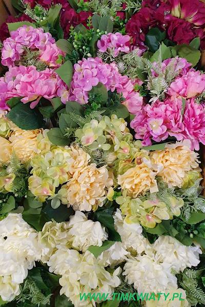 PIWONIA HORTENSJA BUKIET 50132 MIX KOLOR