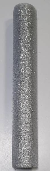 ORGANZA BROKAT 39CM X 9Y SREBRNY BIAŁY