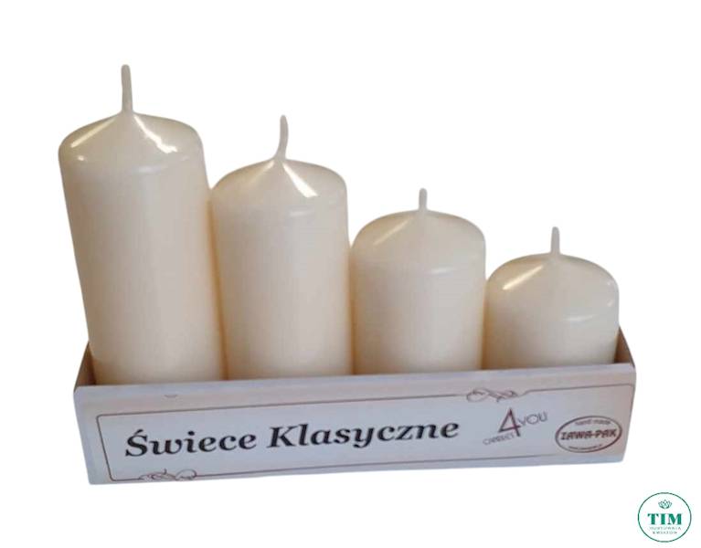 ŚWIECA WALEC X4 B42 KOŚĆ SŁONIOWA