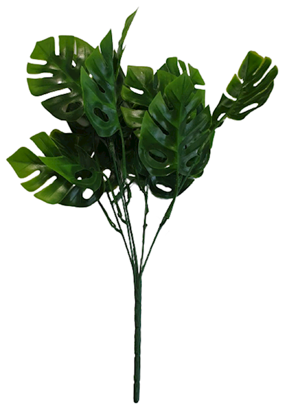 LIŚĆ MONSTERA BUKIET GUMOWANY VIP4577 ZIELONY
