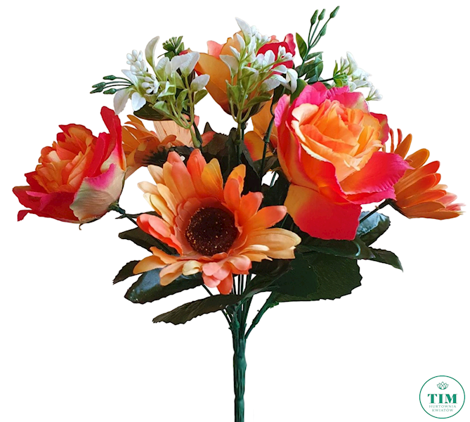 RÓŻA GERBERA BUKIET KX10302 MIX KOLOR