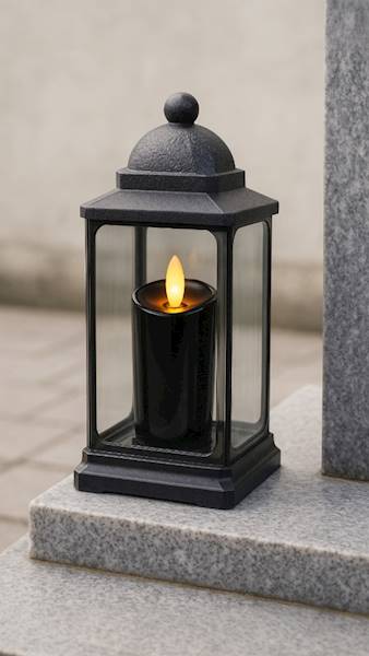 ŚWIECA LED 220WAX CZARNY